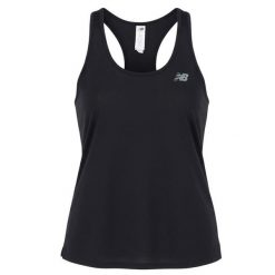 Top damski New Balance SPORT. Czarne topy sportowe damskie New Balance, s, bez wzorów, z elastanu, bez ramiączek. Za 140.55 zł.