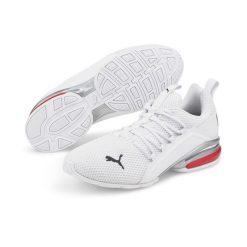 Buty Sportowe Męskie Puma Axelion LS 19438408 r 46. Białe buty sportowe na co dzień męskie Puma, z materiału, bez zapięcia, trekkingowe. Za 249.99 zł.