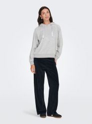 JDY Bluza "Vida" w kolorze jasnoszarym rozmiar: XL. Szare bluzy z kapturem damskie JDY, xl, z bawełny. Za 91.56 zł.