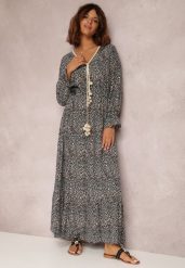 Czarna Sukienka Endomela. Czarne sukienki damskie Renee, l, bez wzorów, boho, bez kołnierzyka, bez ramiączek, maxi. W wyprzedaży za 59.49 zł.