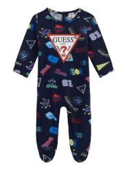 Guess Śpiochy P5YG00 K6YW4 Granatowy. Niebieskie body niemowlęce Guess, z bawełny, bez ramiączek. Za 119.99 zł.