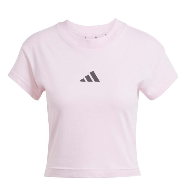 Koszulka Adidas Sport W Fi Sl Bb Tee Damskie. Białe bluzki sportowe damskie Adidas, l, z bawełny, bez kołnierzyka, bez ramiączek. Za 127.60 zł.