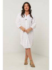 Curvy Lady Sukienka w kolorze białym rozmiar: 40/42. Białe sukienki damskie Curvy Lady, bez wzorów, klasyczne, bez kołnierzyka, bez ramiączek, midi. Za 157.73 zł.