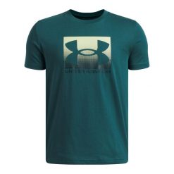 Under Armour T-Shirt B Boxed Sports Update SS 1388672. Zielone t-shirty męskie Under Armour, s, bez wzorów, z bawełny, bez kołnierzyka. Za 135.39 zł.
