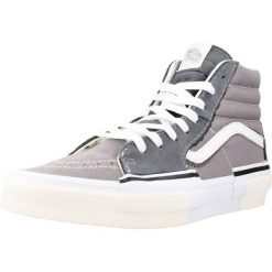 Tenisówki Vans Model Sk8-hi Reconstruct Kolor Szary. Szare trampki i tenisówki męskie Vans, bez wzorów, ze skóry, bez zapięcia. Za 468.10 zł.