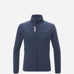 Bluza polarowa męska Millet Ubic Lightgrid. Niebieskie bluzy z kapturem męskie Millet, m, z materiału. Za 430.45 zł.
