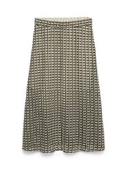 Vero Moda Spódnica w kolorze beżowo-czarnym rozmiar: XL. Brązowe spódniczki damskie Vero Moda, xl, bez wzorów, z podwyższonym stanem, midi. Za 133.60 zł.