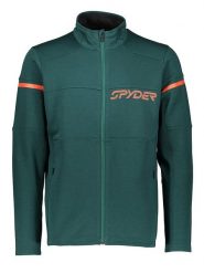 SPYDER Kurtka polarowa "Speed" w kolorze zielonym rozmiar: M. Zielone kurtki męskie Spyder, m, bez wzorów, z polaru, bez kaptura. Za 194.61 zł.