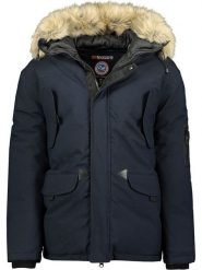 Geographical Norway Kurtka zimowa "Bernar" w kolorze granatowym rozmiar: XL. Niebieskie kurtki męskie Geographical Norway, na zimę, xl, bez wzorów, bez kaptura. Za 339.37 zł.
