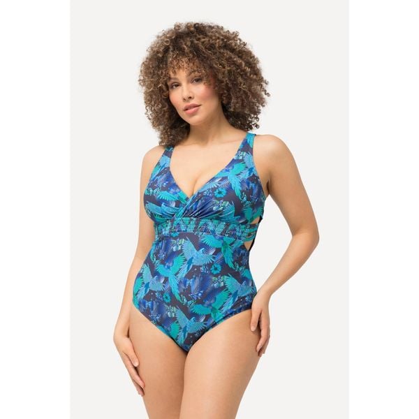 Damski Kostium kąpielowy papugi miękkie miseczki. Zielone stroje jednoczęściowe damskie Ulla Popken, plus size, bez wzorów, plus size. Za 279.99 zł.