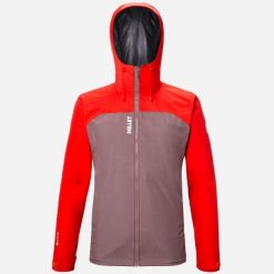 Kurtka trekkingowa Gore-Tex męska MILLET Seneca Gtx 2 L Jkt active fit. Brązowe kurtki outdoor męskie Millet, l, bez wzorów, z gore-texu, z kapturem. Za 969.00 zł.