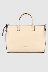 VALENTINO Duża beżowa torebka haggis. Brązowe torebki klasyczne damskie Valentino by Mario Valentino, bez wzorów, duże, bez dodatków. W wyprzedaży za 499.99 zł.