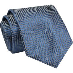 Elegancki, Klasyczny, Męski Krawat -ALTIES -Szaroniebieski, Jodełka. Niebieskie krawaty i muchy męskie Alties, bez wzorów, z tkaniny, eleganckie. Za 49.00 zł.
