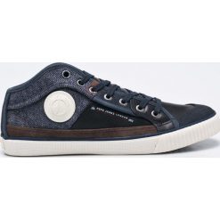Pepe Jeans - Tenisówki. Niebieskie trampki i tenisówki męskie Pepe Jeans, bez wzorów, z jeansu, bez zapięcia. W wyprzedaży za 159.90 zł.