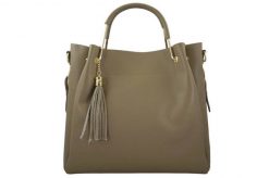 Kuferek skórzany BARBERINI'S c. beżowy 960-9. Brązowe shopper bag damskie Barberinis, bez wzorów, ze skóry, do ręki, zamszowe, bez dodatków. Za 339.99 zł.