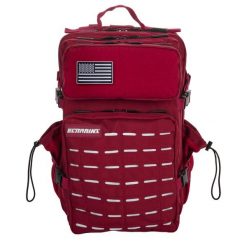 Plecak do CrossTraining i podróży ELITRAINX V2 45L. Czerwone plecaki męskie ELITEX TRAINING, z aplikacjami, z materiału. Za 347.99 zł.