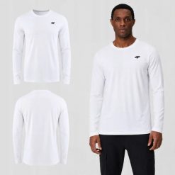 LONGSLEEVE MĘSKI 4F KOSZULKA BLUZKA Z DŁUGIM RĘKAWEM XL M611. Szare t-shirty sportowe męskie 4f, m, z bawełny, bez ramiączek, na fitness i siłownię. Za 51.66 zł.