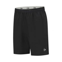 Spodenki sportowe męskie Dunlop Club Woven 7 Short. Czarne szorty męskie Dunlop, bez wzorów, sportowe. Za 139.99 zł.