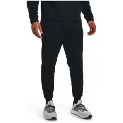 Spodnie męskie Under Armour Armour Fleece Joggers. Czarne spodnie dresowe męskie Under Armour, z dresówki. Za 129.99 zł.