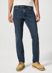 WRANGLER GREENSBORO MĘSKIE SPODNIE JEANSOWE JEANSY DŻINSY STORMY WASH 112357413 W15Q017437. Jeansy męskie Wrangler. Za 219.99 zł.