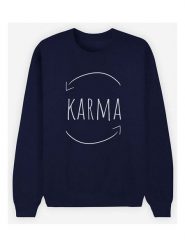 WOOOP Bluza "Karma" w kolorze granatowym rozmiar: S. Niebieskie bluzy bez kaptura damskie Wooop, s. Za 65.85 zł.