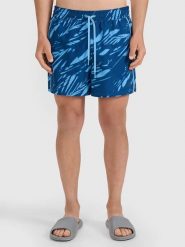 4F Szorty kąpielowe w kolorze niebieskim rozmiar: L. Niebieskie szorty sportowe męskie 4f, l, z materiału, outdoorowe. Za 78.84 zł.