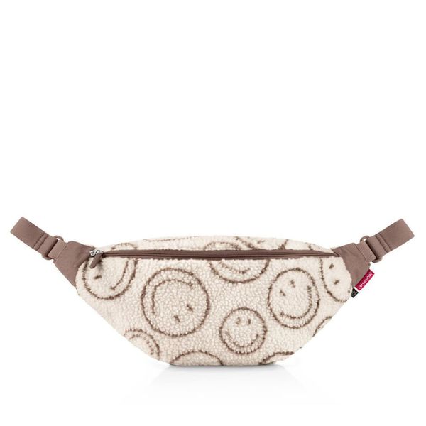 Nerka CITY BELTBAG, smiley® teddy chocolate. Czarne walizki Reisenthel, bez wzorów, z futra. Za 213.00 zł.