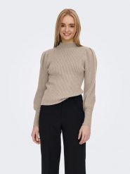 ONLY Sweter w kolorze beżowym rozmiar: XL. Brązowe golfy damskie Only, xl, bez wzorów, bez ramiączek. Za 70.41 zł.