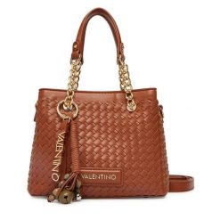 Torebka Valentino. Brązowe torebki klasyczne damskie Valentino, bez wzorów, bez dodatków. Za 649.99 zł.