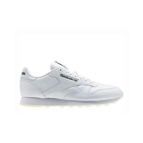 Buty do chodzenia męskie Reebok CL Leather ID. Białe buty sportowe na co dzień męskie Reebok, z materiału, bez zapięcia, trekkingowe. Za 427.00 zł.