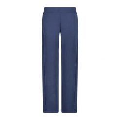 Satinowe spodnie modalowe damskie CMP. Niebieskie spodnie materiałowe damskie CMP, bez wzorów, z satyny, eleganckie. Za 253.00 zł.