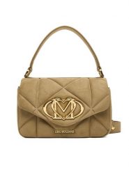 LOVE MOSCHINO Torebka JC4317PP0NKE0105 Beżowy. Brązowe torebki klasyczne damskie Love Moschino, bez wzorów, z materiału, bez dodatków. Za 739.99 zł.