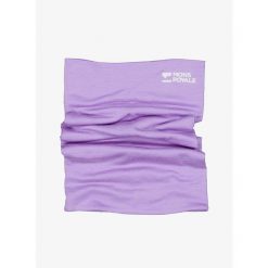 Komin na szyję Mons Royale Double Up Neckwarmer. Fioletowe szaliki i kominy damskie Mons Royale, bez wzorów. Za 140.99 zł.
