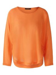 Oui Sweter w kolorze pomarańczowym rozmiar: 38. Pomarańczowe swetry klasyczne damskie Oui, z bawełny, bez kołnierzyka. Za 74.11 zł.