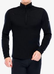 Bluza z zamkiem 1/2 Sensor Merino UP Fleece Short Zip. Czarne bluzy z kapturem męskie Sensor, s, z materiału. Za 400.39 zł.