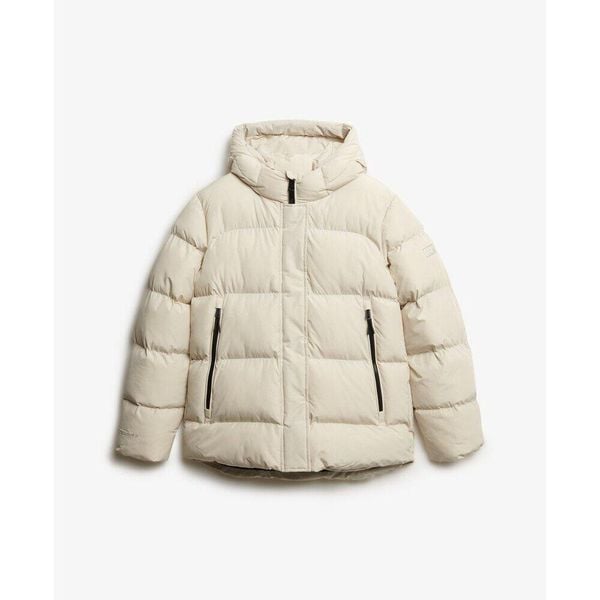 Damska kurtka puchowa Superdry Sports. Brązowe kurtki damskie Superdry., bez wzorów, z puchu, bez kaptura. Za 632.35 zł.