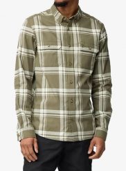 Koszula turystyczna Fjallraven Ovik Lite Flannel Shirt. Zielone koszule męskie Fjällräven, s, bez wzorów, z bawełny, bez kołnierzyka, bez ramiączek. Za 455.39 zł.