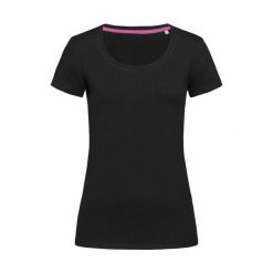 Rozciągliwa Koszulka Dla Kobiet. Czarne bluzki damskie Stedman, xl, bez wzorów, sportowe, bez kołnierzyka, bez ramiączek. Za 70.99 zł.