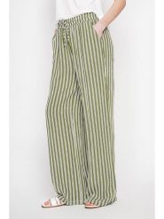 Le Jardin du Lin Spodnie w kolorze khaki rozmiar: 40. Brązowe spodnie materiałowe damskie Le jardin du lin, bez wzorów, z materiału, z podwyższonym stanem. Za 100.99 zł.