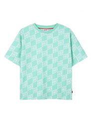 HUGO T-Shirt G01022 S Zielony Loose Fit. Zielone t-shirty chłopięce Hugo, bez wzorów, z bawełny, bez ramiączek. Za 239.99 zł.