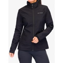 Kurtka softshell damska Vaude Cyclone Jacket VI. Czarne kurtki damskie Vaude, bez wzorów, z softshellu, bez kaptura. Za 356.99 zł.