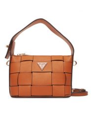 Guess Torebka Maylee Mini HWWG96 61720 Brązowy. Brązowe torebki klasyczne damskie Guess, z aplikacjami, ze skóry, bez dodatków. Za 339.99 zł.