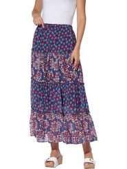 Heine Spódnica w kolorze granatowym rozmiar: 38. Niebieskie spódniczki damskie Heine, bez wzorów, maxi, proste. Za 74.95 zł.