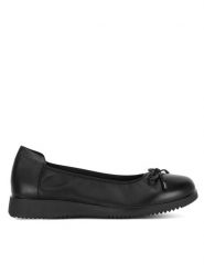 Go Soft Baleriny WFA2817-1Z Czarny. Czarne baleriny damskie GO SOFT, bez wzorów, ze skóry, bez obcasa. Za 179.99 zł.