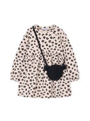 Mayoral Sukienka codzienna 4926 Beżowy Regular Fit. Brązowe sukienki dziewczęce Mayoral, bez wzorów, z syntetyku, bez ramiączek. Za 169.99 zł.