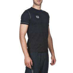 Koszulka sportowa Arena Team Line Ss Tee. Niebieskie t-shirty sportowe męskie Arena, xs, z materiału, bez ramiączek, do pływania. Za 39.99 zł.
