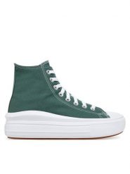 Converse Trampki Chuck Taylor All Star Move Platform A10664C Zielony. Zielone trampki i tenisówki damskie Converse, bez wzorów, z materiału. Za 269.99 zł.