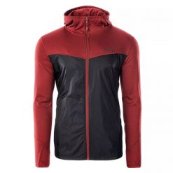 Bluza męska Hi-Tec Nesco - czarno-czerwona, Rozmiar L. Czarne bluzy bez kaptura męskie Hi-tec, l, z elastanu. Za 169.99 zł.