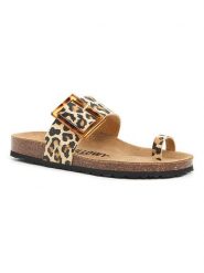 Billowy Skórzane japonki w kolorze beżowo-jasnobrązowym rozmiar: 37. Brązowe klapki damskie Billowy, bez wzorów, bez obcasa. Za 152.62 zł.