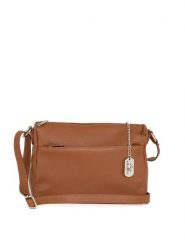 Anna Morellini Skórzana torebka "Orlanda" w kolorze karmelowym - 29 x 23 x 12 cm rozmiar: onesize. Brązowe torebki klasyczne damskie Anna Morellini, bez wzorów, z materiału, bez dodatków. Za 260.99 zł.